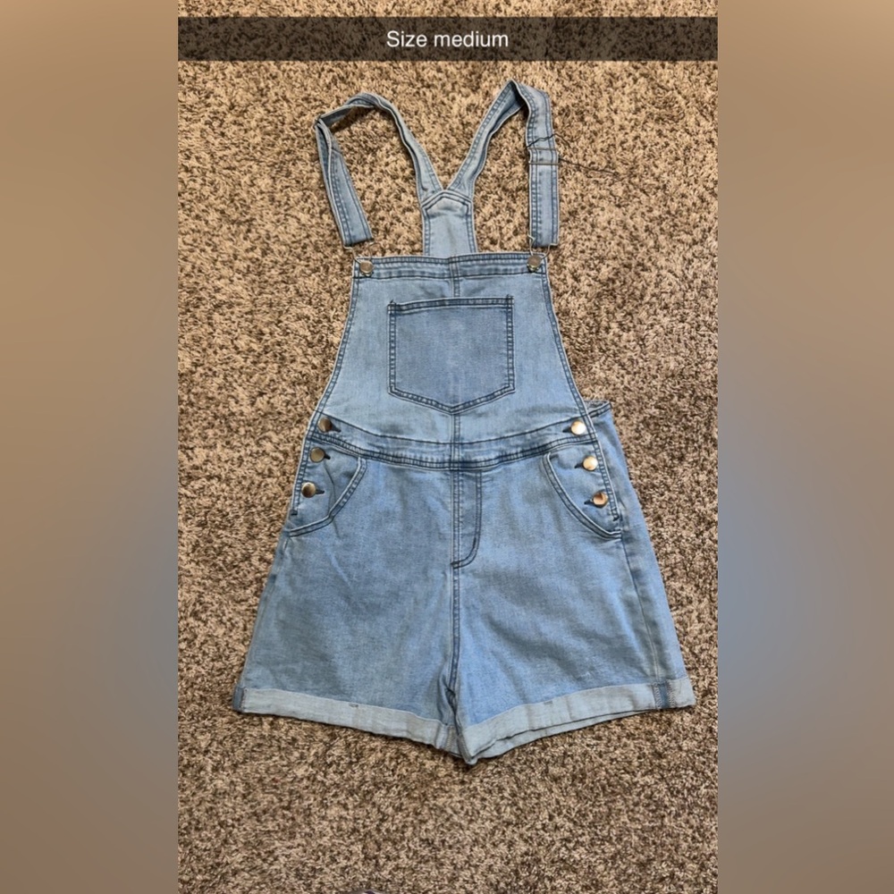 Light Blue Denim Overalls